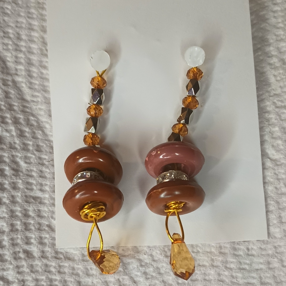 🎈3 for $10🎈Handcrafted Plastic Bead Dangle Earrings